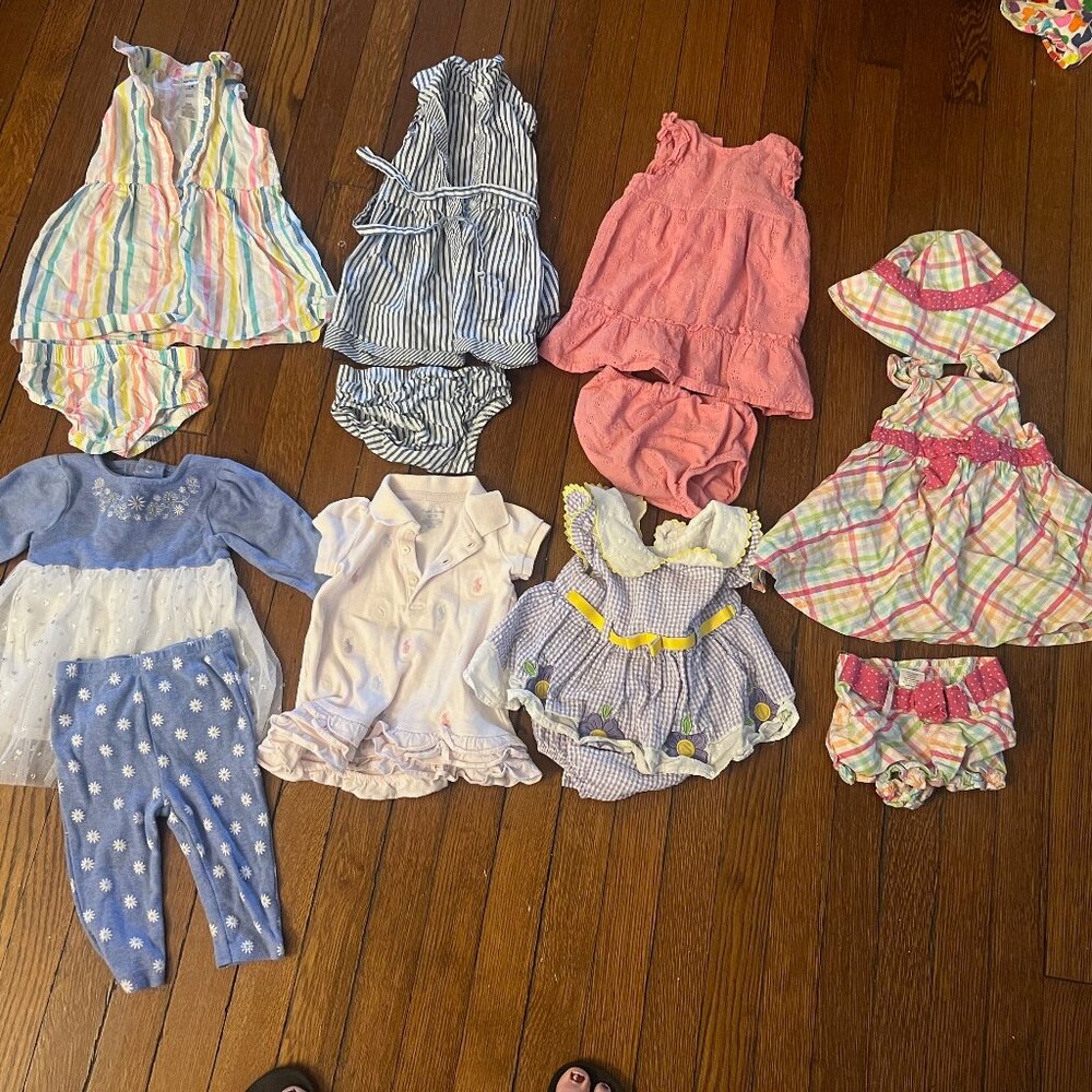 Size 6-12 month Dress bundle
